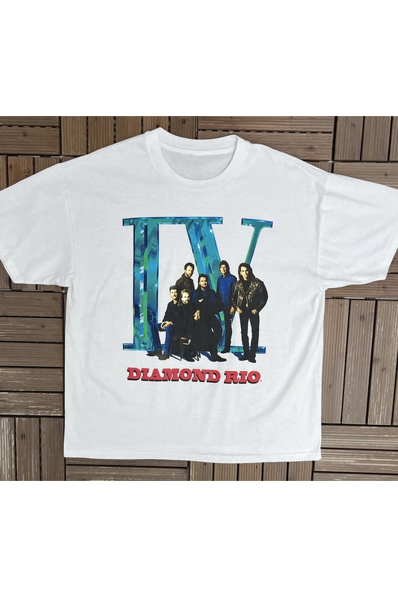 New Popular Diamond Rio White T-Shirt Cotton Full Size S-5XL