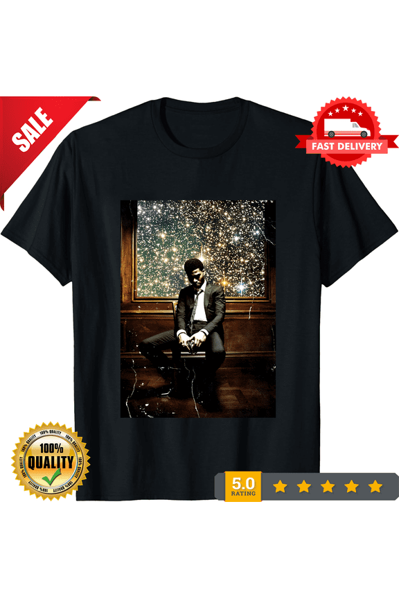 New Popular Kid Cudi Man On The Moon Rap Tee Black Unisex S-234XL T-shirt NG1935, NEW TRENDING ITEM-TH72708