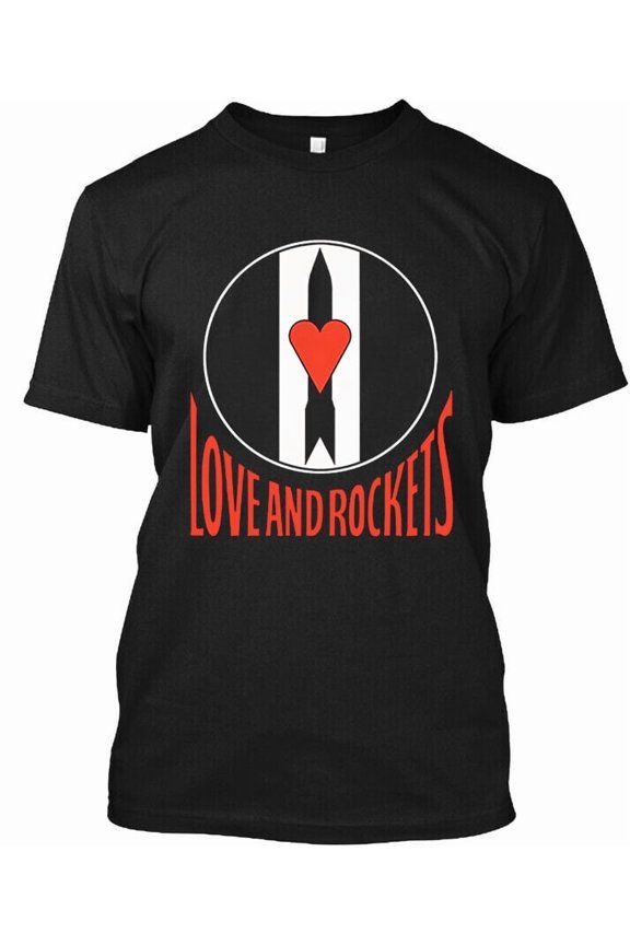 New! Popular Love and Rockets English Music Graphic Retro Art Logo T-Shirt S-4XL