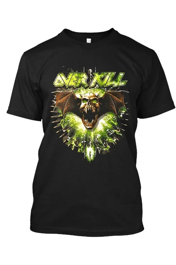 New Popular Overkill American Groove Thrash Music Retro Graphic T-Shirt S-4XL