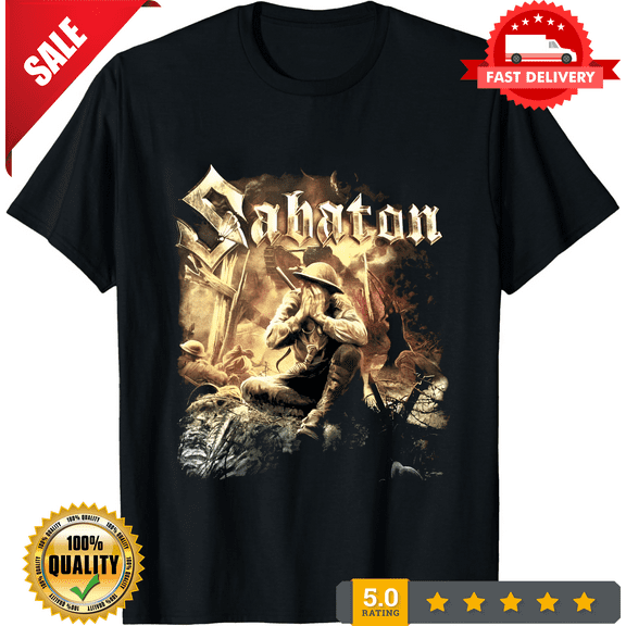 New Popular SABATON THE GREAT WAR Black Men all Size T-shirt, NEW TRENDING ITEM-TH70844