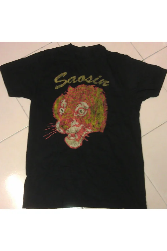 New Popular Saosin Band Black T-Shirt Cotton Full Size S-5XL