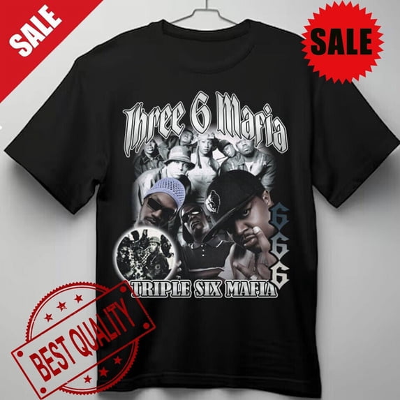 New Popular three six mafia T-Shirt album Unisex Men S-5XL Tee YY7685