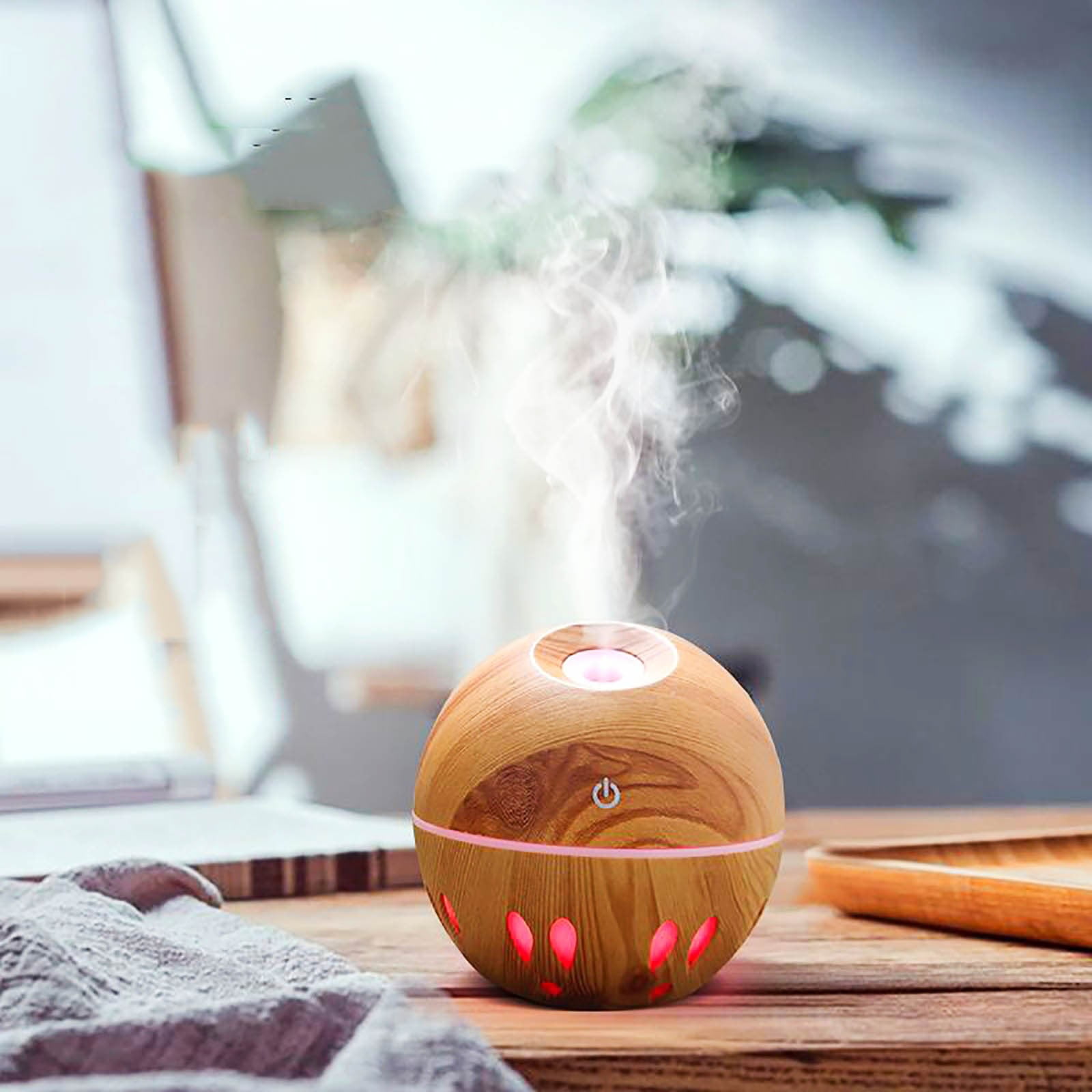 New Portable Air Aroma Oil Diffuser LED Aroma Aromatherapy Humidifier No Filter Humidifiers Car