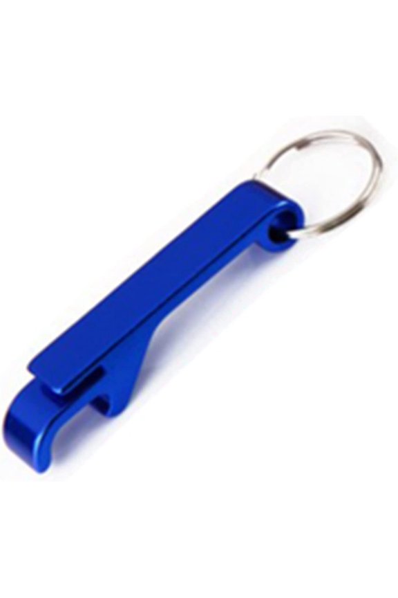 New Portable Aluminum Alloy Key Ring Keychain Bottle Opener Personalized Beer Bottle Opener 50pcs/lot (Color : Blue)