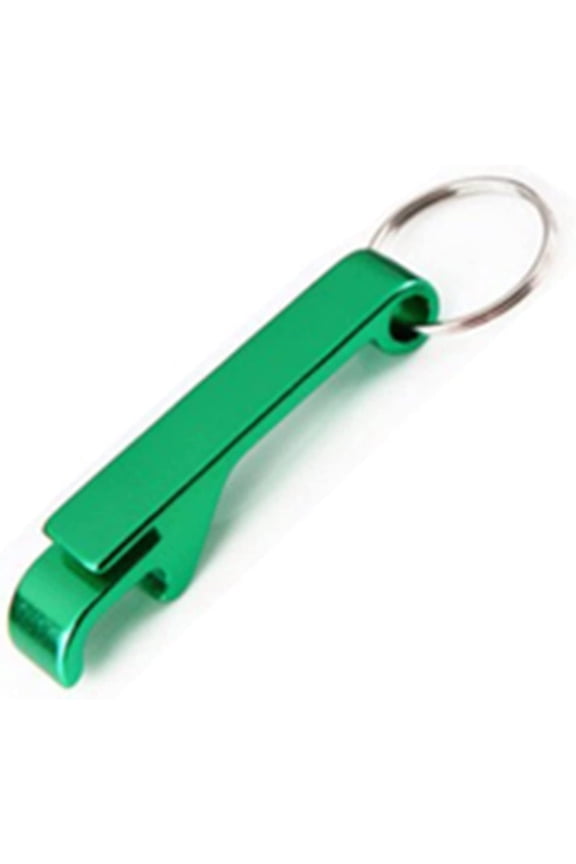New Portable Aluminum Alloy Key Ring Keychain Bottle Opener Personalized Beer Bottle Opener 50pcs/lot (Color : Green)