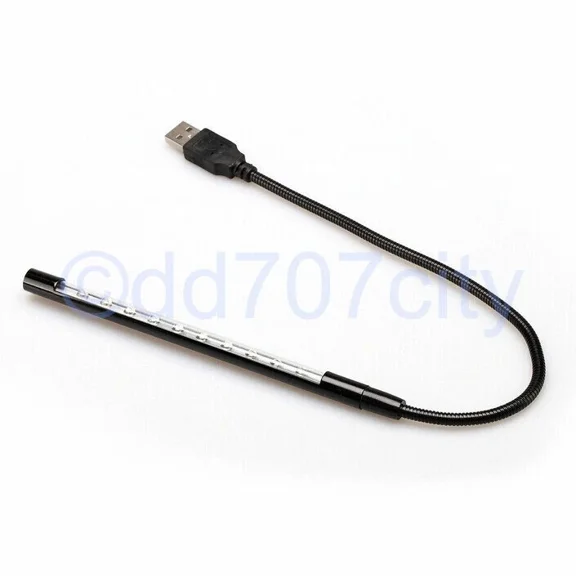 New Portable Black Usb 10 Led Light For Pc Notebook Laptop Keyboard Reading