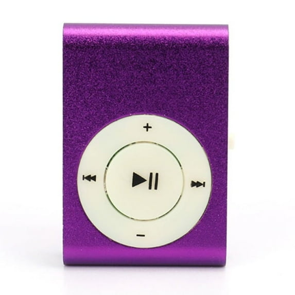 New Portable Stylish Design Colourful Music Media MP3 Clip Support Walkman MP3 Player Mini PURPLE