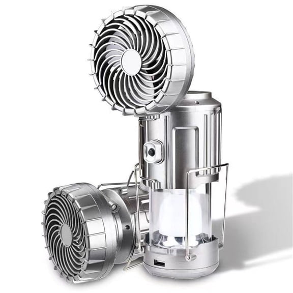 New Portable USB DualBlade Turbo Fan, Mini Air Circulation Fan, 2 Speeds, Compact Desktop Fan for Home Office Travel