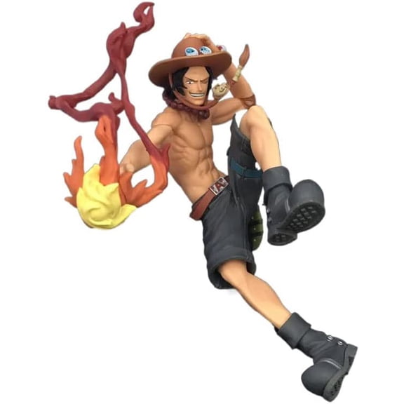 New PortgasD Ace Collectible Anime Figurine Cartoon Statue Desktop Ornament Desktop Ornaments Birthday Souvenir Fan Gift Creative Collectibles