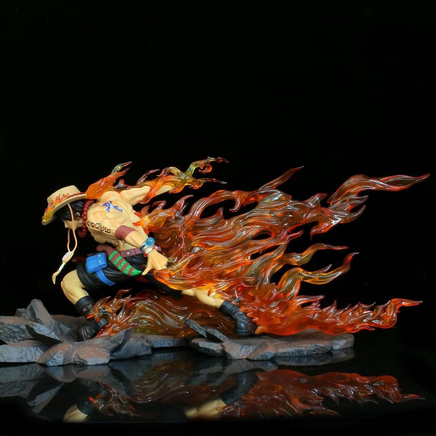One Piece Figure Statue – Portgas D. Ace with Flames – 27cm