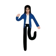 New Poseable Michael Plush Doll   11" Soft Stuffed Figure with Wireframe, Bendable Pop Star Doll for Desk Display, Collectible Music Gift for Fan,1Pcs