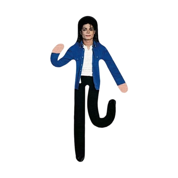 New Poseable Michael Plush Doll – 11" Soft Stuffed Figure with Wireframe, Bendable Pop Star Doll for Desk Display, Collectible Music Gift for Fan,1Pcs
