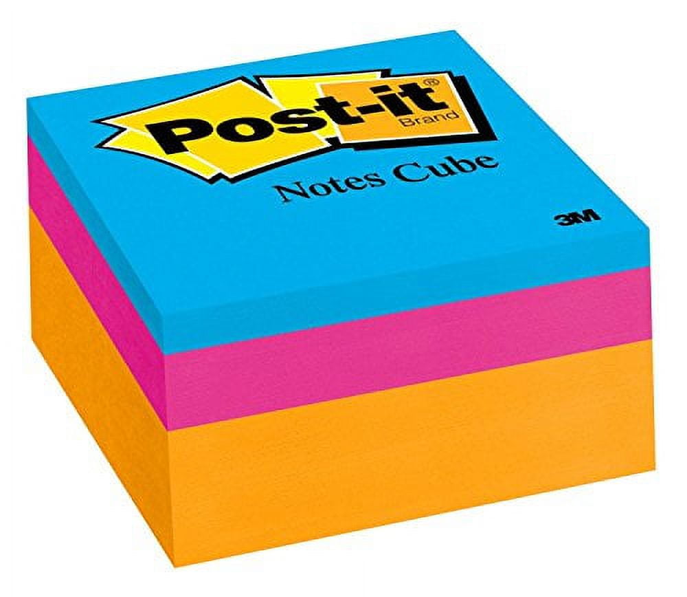 New Postit Notes, 3x3 in, 1 Cube, America's 1 Favorite Sticky Notes