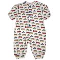 thumbnail image 1 of New Potato Baby Infant Boys Long Sleeve Cotton Coverall 30961-24Months (WHITE CARS AND TRUCKS), 1 of 3