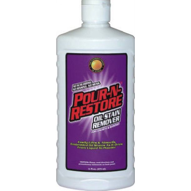 New PourNRestore 16 OZ Oil Stain Remover For Concrete & Masonry