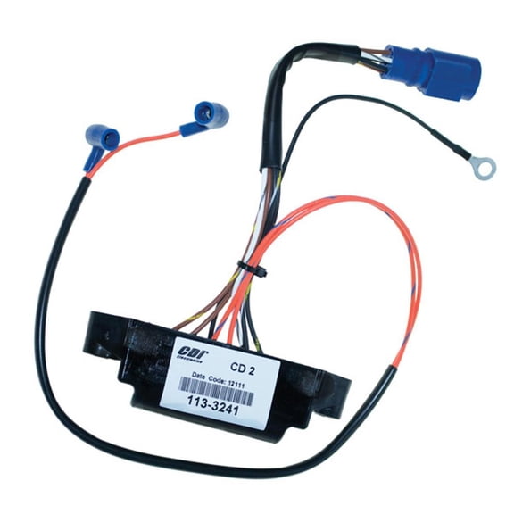 New CD Ignition Power Pack 5800 RPM Limiter Compatible with 1985-2000 Johnson Evinrude 25HP 30HP 35HP 40HP 50HP 55HP 2-Cyl Outboard 0584746 0586689 0582504 0583241 28HP