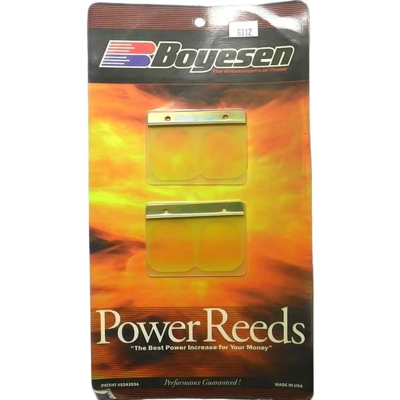 New Power Reeds Compatible with 2003-2004 Yamaha YZ 250 YZ250 2-Stroke Motocross Boyesen Dual-Stage Racing Reeds 6112 Fiberglass Direct Replacement