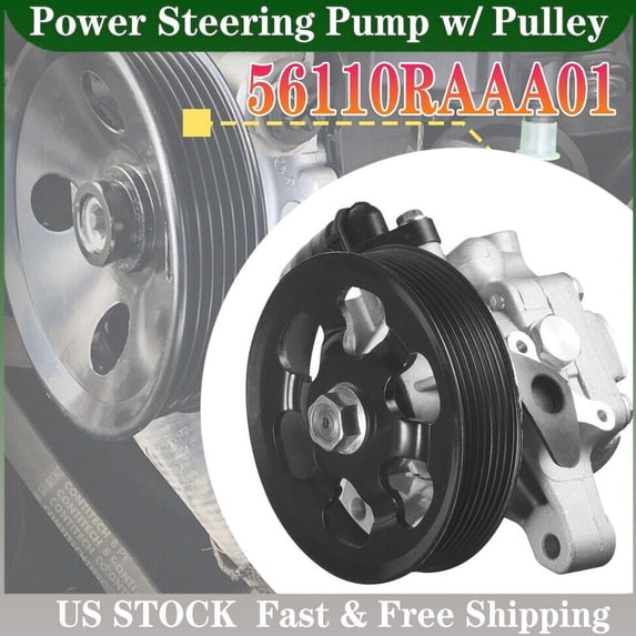 New Power Steering Pump FOR Honda Accord 2003-2007 2.4L WITH PULLEY 56110RAAA01
