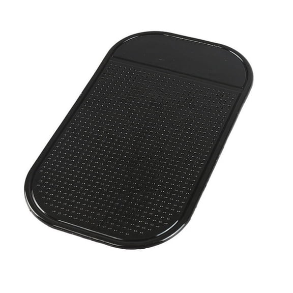 New Powerful Car Silica Gel Magic Sticky Pad Anti-Slip Non Slip Mat for Phone No windshield mount (Black)
