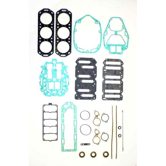 Powerhead Gasket Kit Compatible with 1992-1999 Mercury V6 105-200HP 2.0L 2.4L 2.5L EFI Jet Carb Outboard Replaces 27-815791A92 Complete Marine