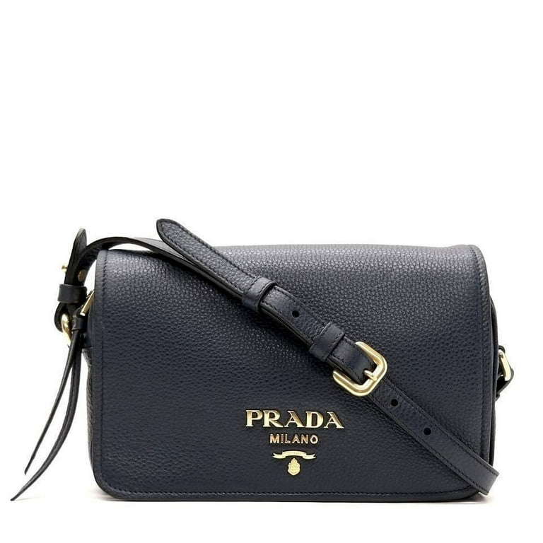 Prada, Bags, Prada Saffiano Flap Chain Grey Leather Cross Body Bag