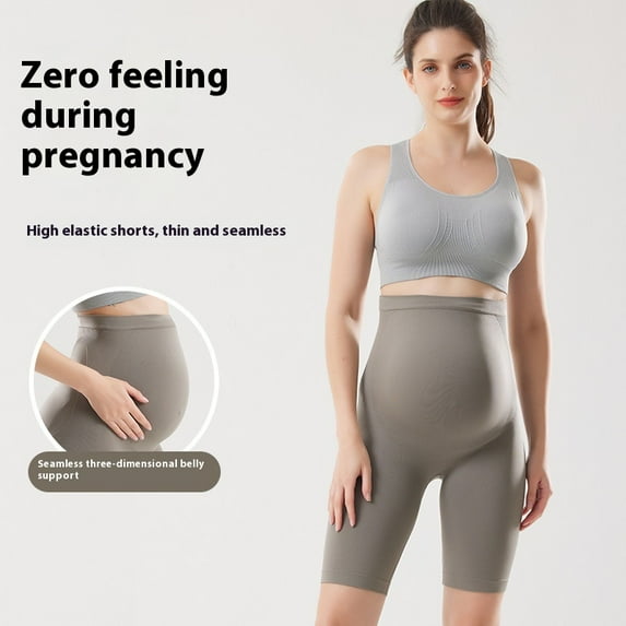 New Pregnant Women Yoga Pants Nude Feel High Elastic Belly Support Maternity Pants 1773656642653011
