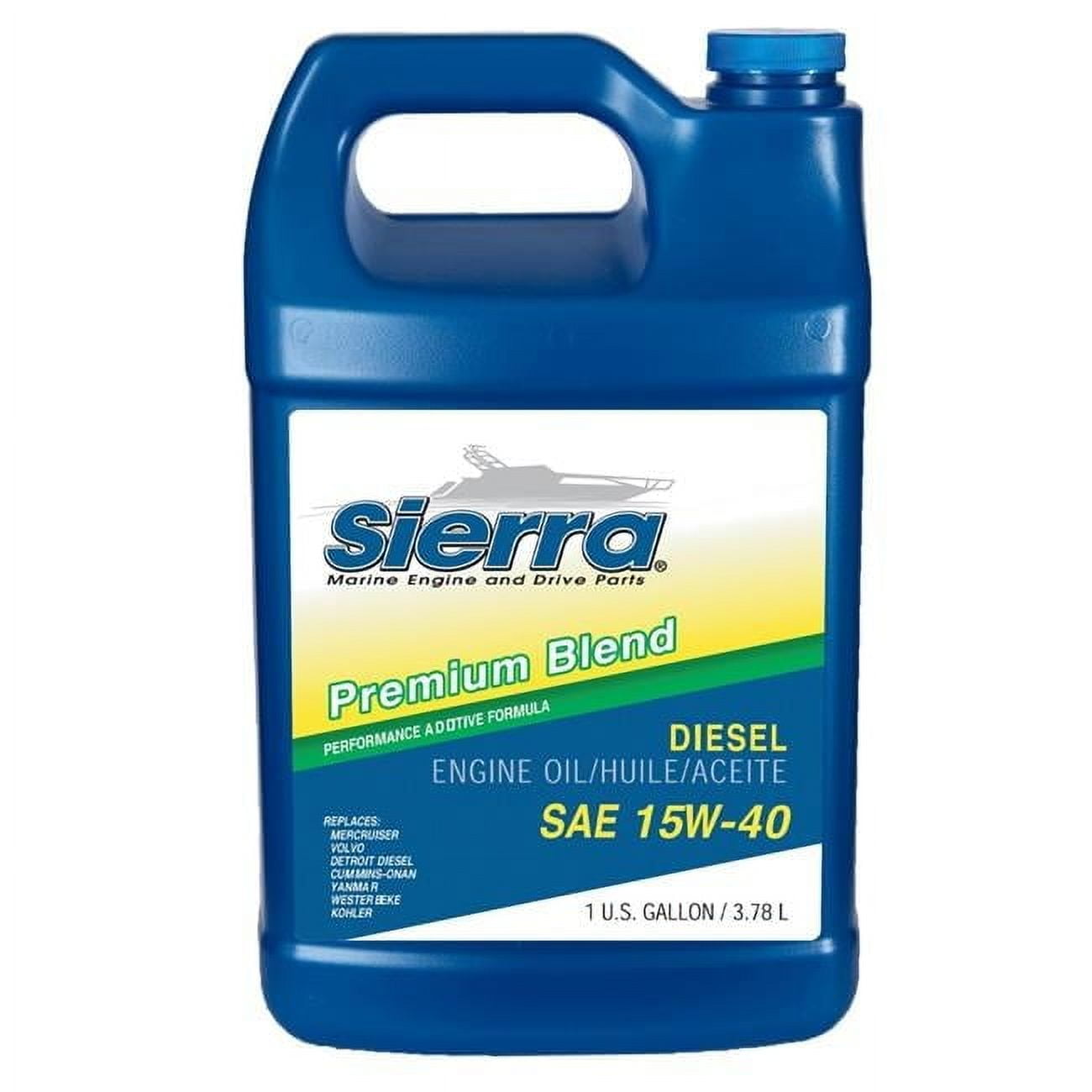New Premium Blend Diesel Oil sierra 18-9553-3 Grade 15W-40 Gallon