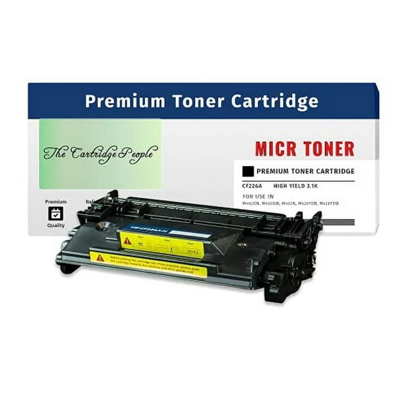 New Premium Compatible MICR Toner Cartridge Replacement for HP 26A,CF226 A,3.1K, CHECK PRINTING(100% Satisfaction Guarantee) LJ PRO M402DN, LJ PRO M402DW, LJ PRO M402N, LJ PRO M426FDN, LJ PRO M426FDW