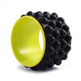 thumbnail image 1 of New Premium Foam Yoga Massage Roller Yoga Wheel Back Stretcher Back Massager for Back Pain Relief Gym Home Fitness Equipment (Black with Yellow), 1 of 7