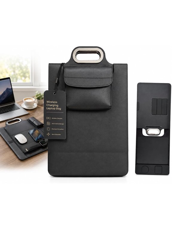 New Premium Wireless Charging Laptop Bag with 3-Device Charging