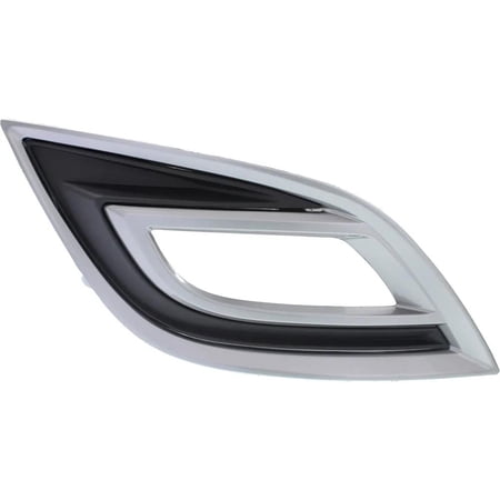 New Primed Fog Light Trim Compatible With Mazda Cx-9 Gs 6 Cyl 3.7L Cx-9 Grand Touring 6 Cyl 3.7L Cx-9 Touring Cx-9 Sport 2010-2012 By Ma1039118 Te7050c10b REPM108641