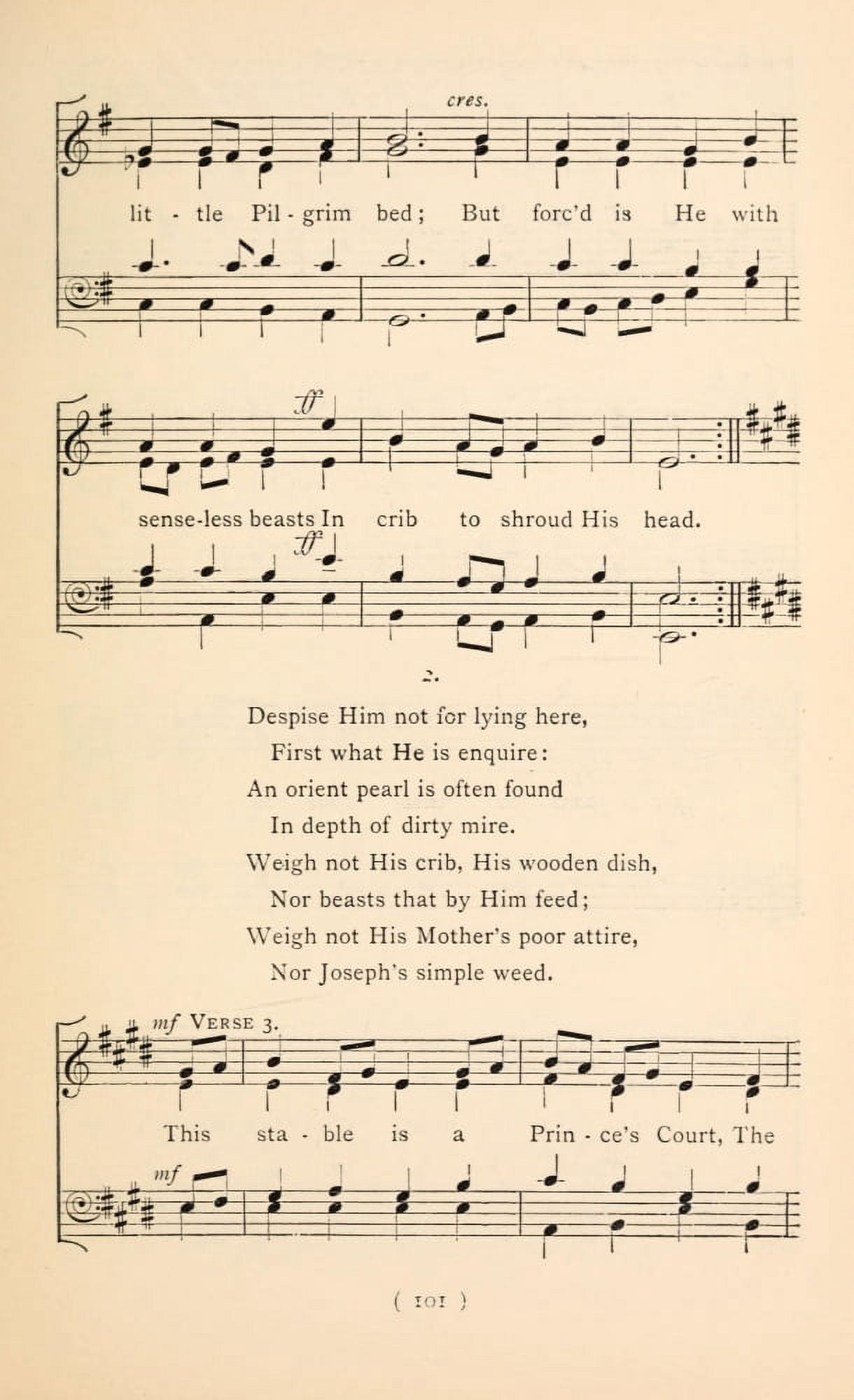 New Prince New Pomp 2 Christmas Carols New & Old 1850 Canvas Art - (18 x 24)