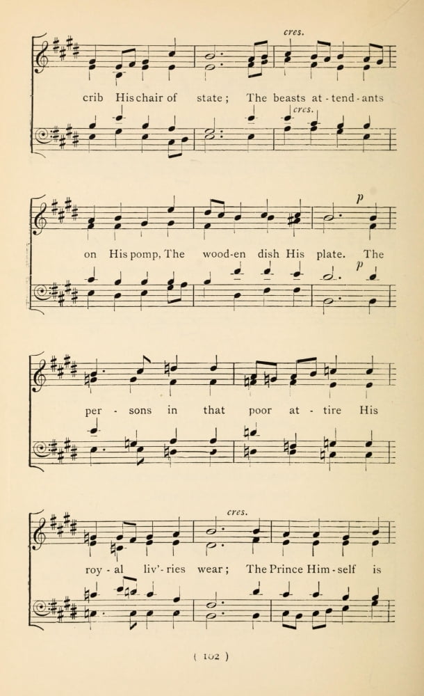 New Prince New Pomp 3 Christmas Carols New & Old 1850 Canvas Art -  (24 x 36)