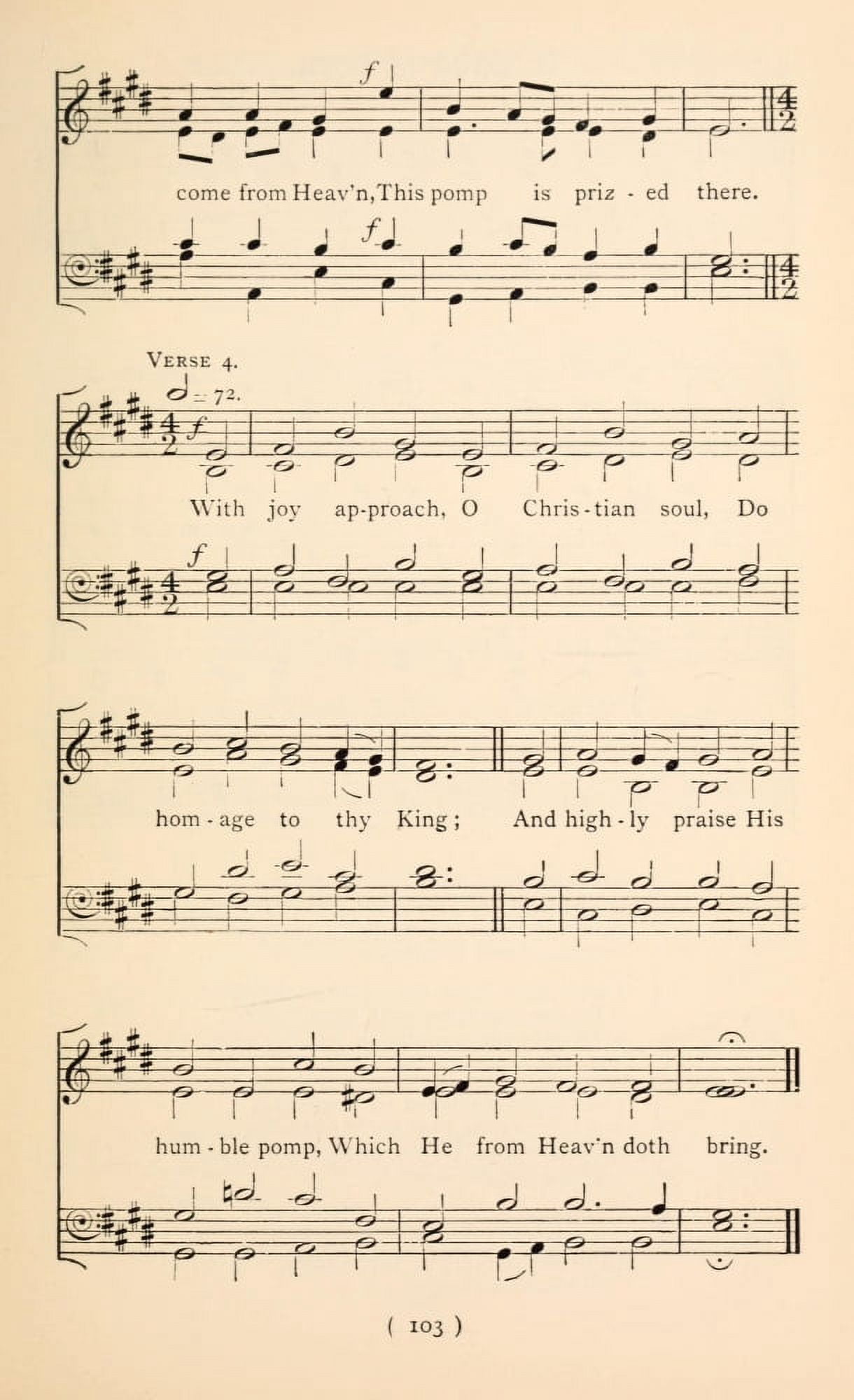New Prince New Pomp 4 Christmas Carols New & Old 1850 Canvas Art - (18 x 24)