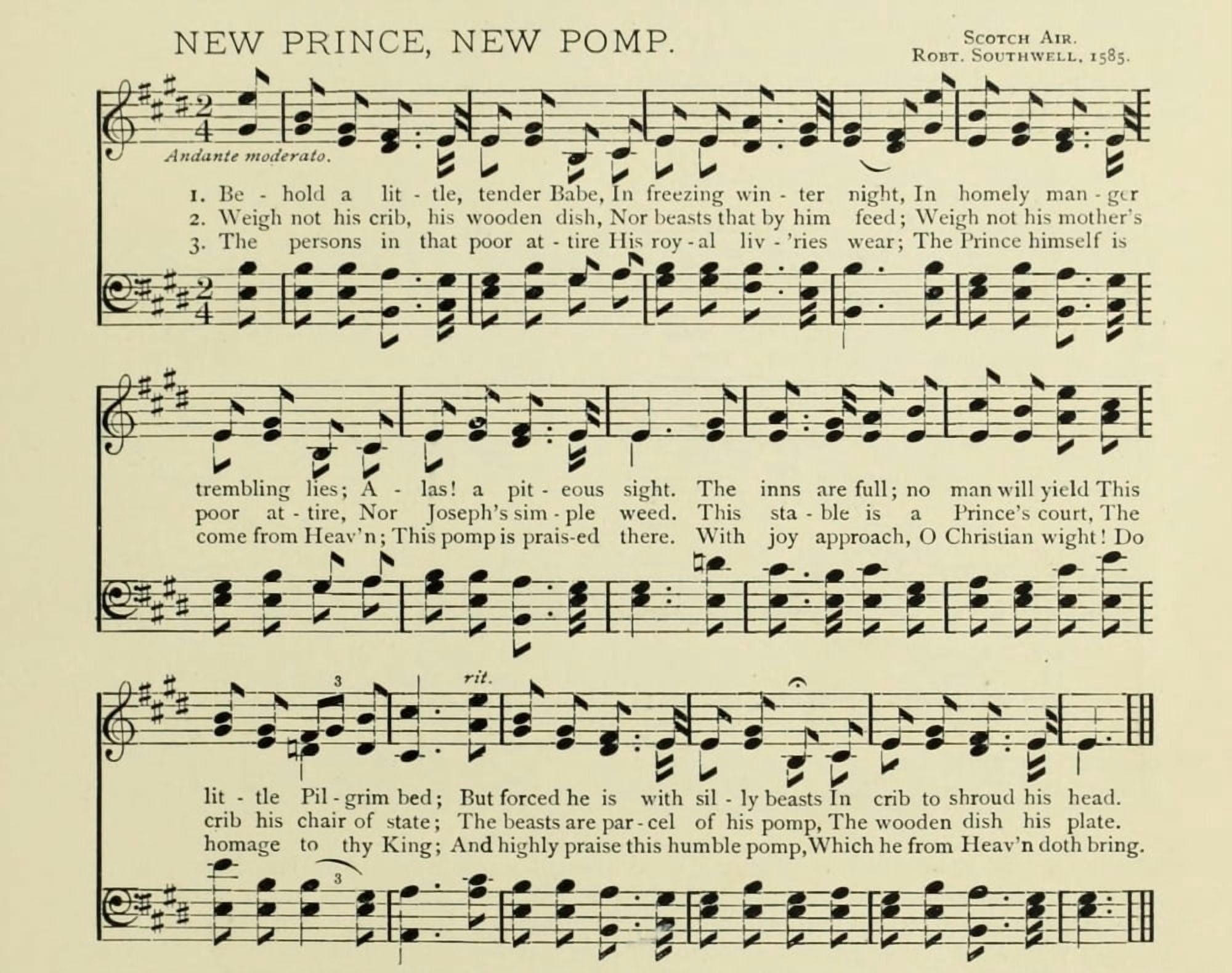 New Prince New Pomp Christmas in Song 1891 Canvas Art - (24 x 36)