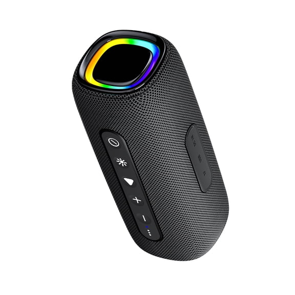 New Moon 20W Portable Bluetooth Speaker, Colorful Lights Black