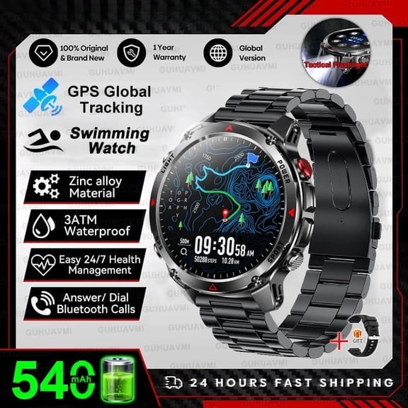 New Professional GPS Sports Smart Watch Outdoor RIDE Run GPS track Swim Watchs Compass Altimeter 3ATM Sports Bracelets Men