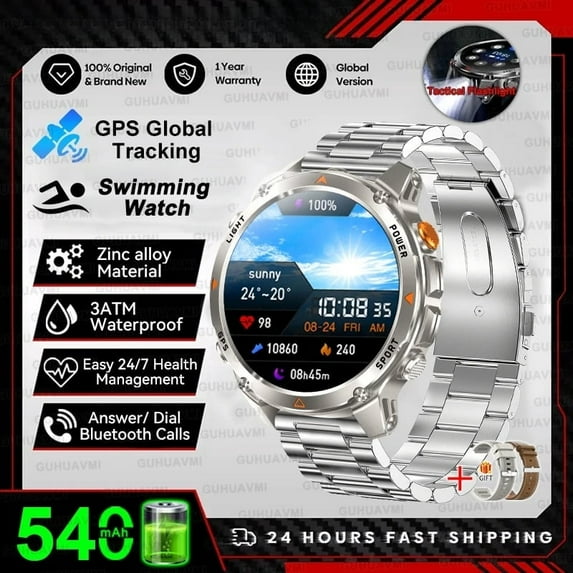 New Professional GPS Sports Smart Watch Outdoor RIDE Run GPS track Swim Watchs Compass Altimeter 3ATM Sports Bracelets Men