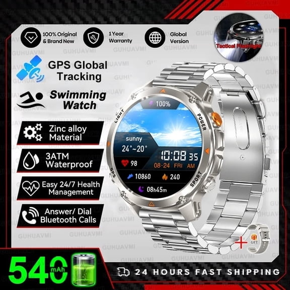 New Professional GPS Sports Smart Watch Outdoor RIDE Run GPS track Swim Watchs Compass Altimeter 3ATM Sports Bracelets Men