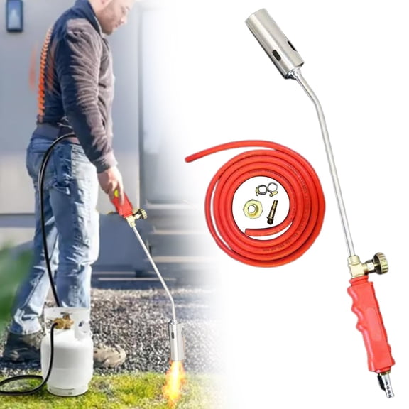 New Propane Torch Burner KitPortable Garden Weed Burner Torch High Output 1 9 0 Btu With Igniter And Trigger Flame Thrower Torches Tank For Outside Flamethro