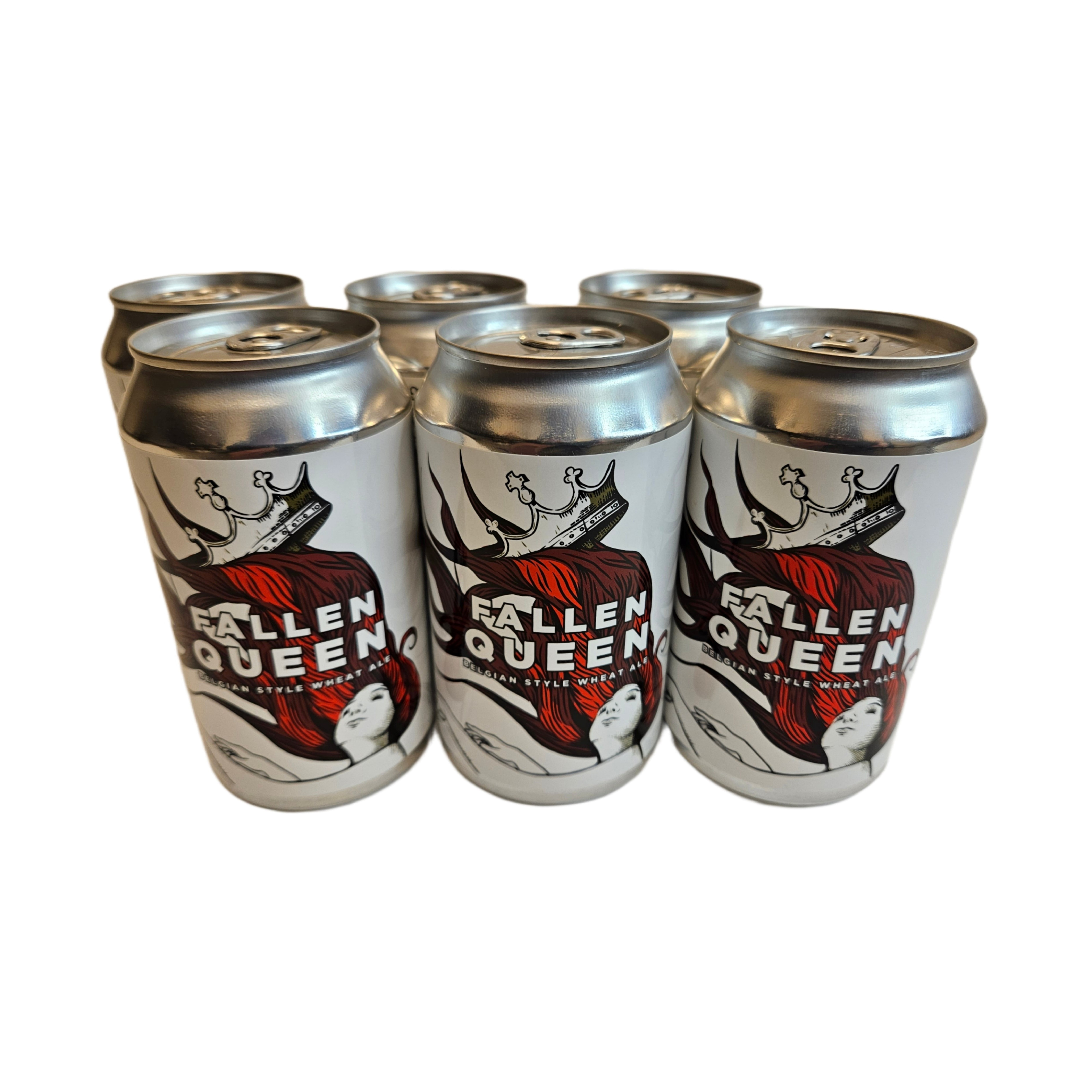 New Province Fallen Queen Belgian Wheat Ale, Craft Beer, 6 Pack, 12 fl oz Aluminum Cans, 5% ABV