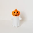 thumbnail image 1 of New Pumpkin Decor with LED Candle Light - Festival Night Light Scary Ghost Festival Tabletop Prop for Home Party Scene Setup, 1 of 6