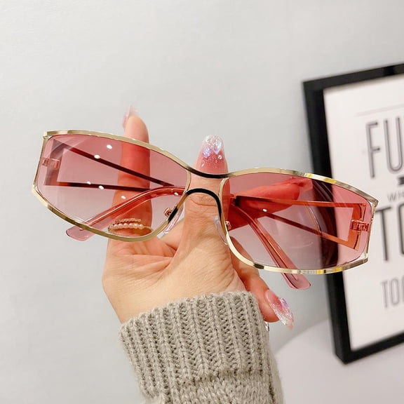 New Punk Motorcycle Goggles Trendy Y2K Women's Sunglasses Fashion Men Sports Driving Sun Glasses Vintage UV400 Riding Shades