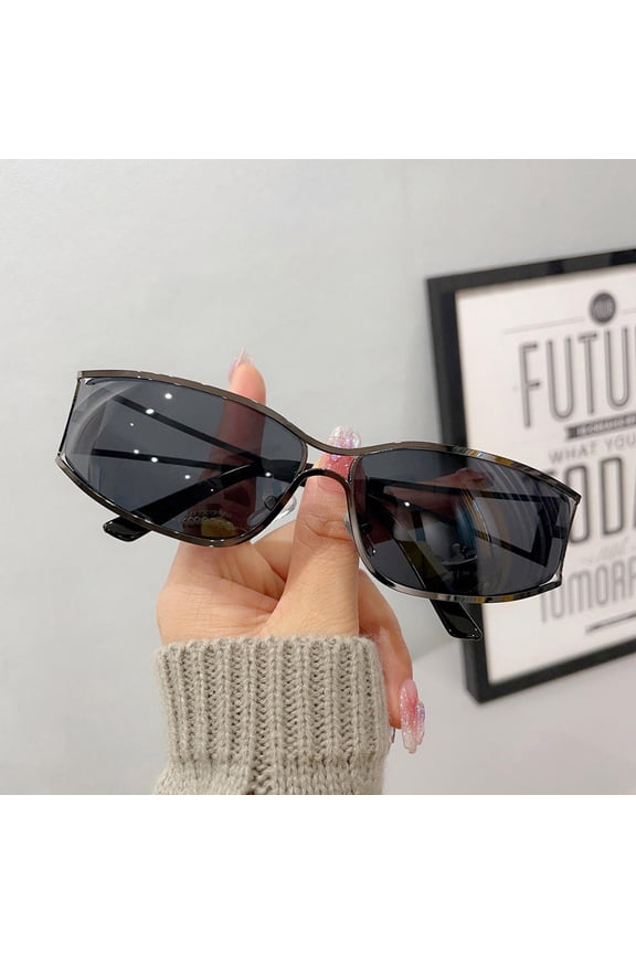 New Punk Motorcycle Goggles Trendy Y2K Women's Sunglasses Fashion Men Sports Driving Sun Glasses Vintage UV400 Riding Shades