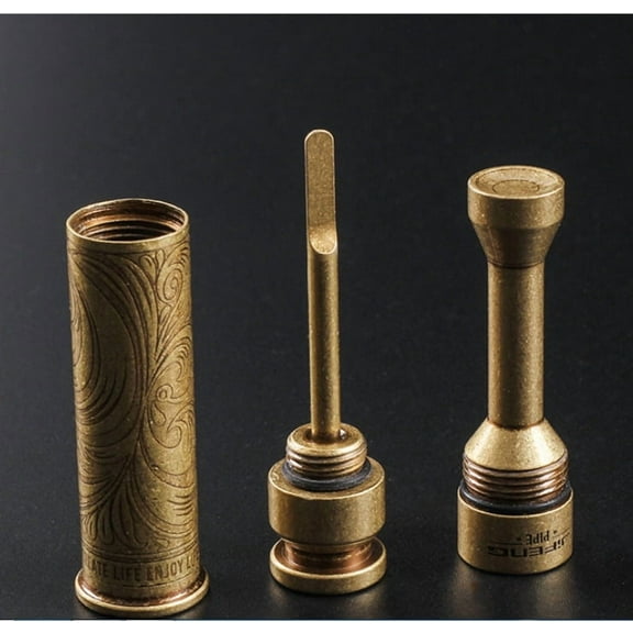 New Pure Brass Tobacco Pipe Tampered Cigar Needle Dredged Pipe Cleaning Tool -