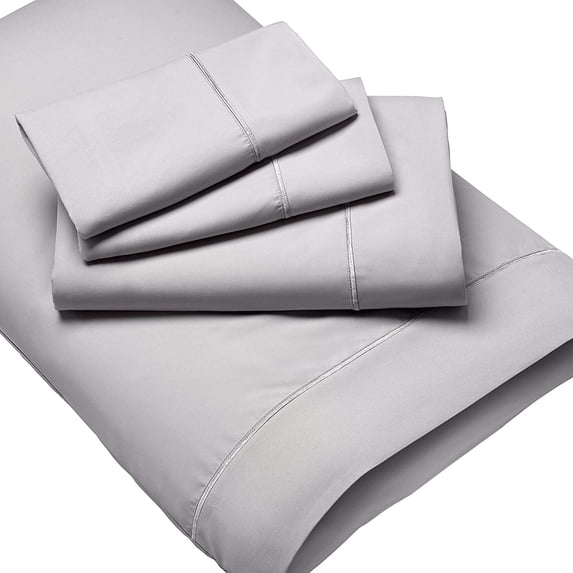 New Purecare Luxury Microfiber Wrinkle Twin XL Dove Gray Sheet Set