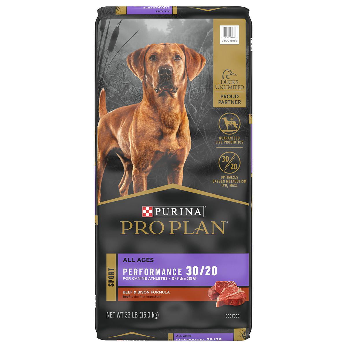 New! Purina Pro Plan Sport Performance 30/20 Beef and Bison Formula Dry