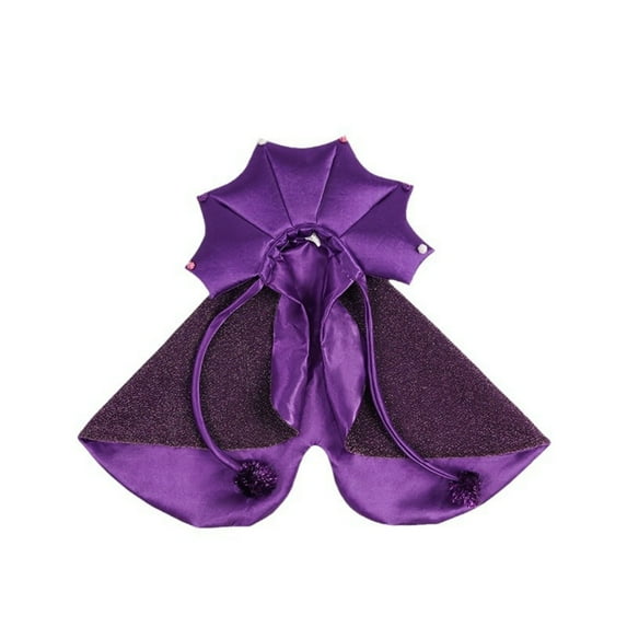 New Purple Halloween Pet Costume Witch Cape Hat for Cats Dogs Easter Holiday Cloak