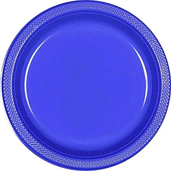 New Purple Round Plastic Plates | 9" | Pack of 20 | Party Supply